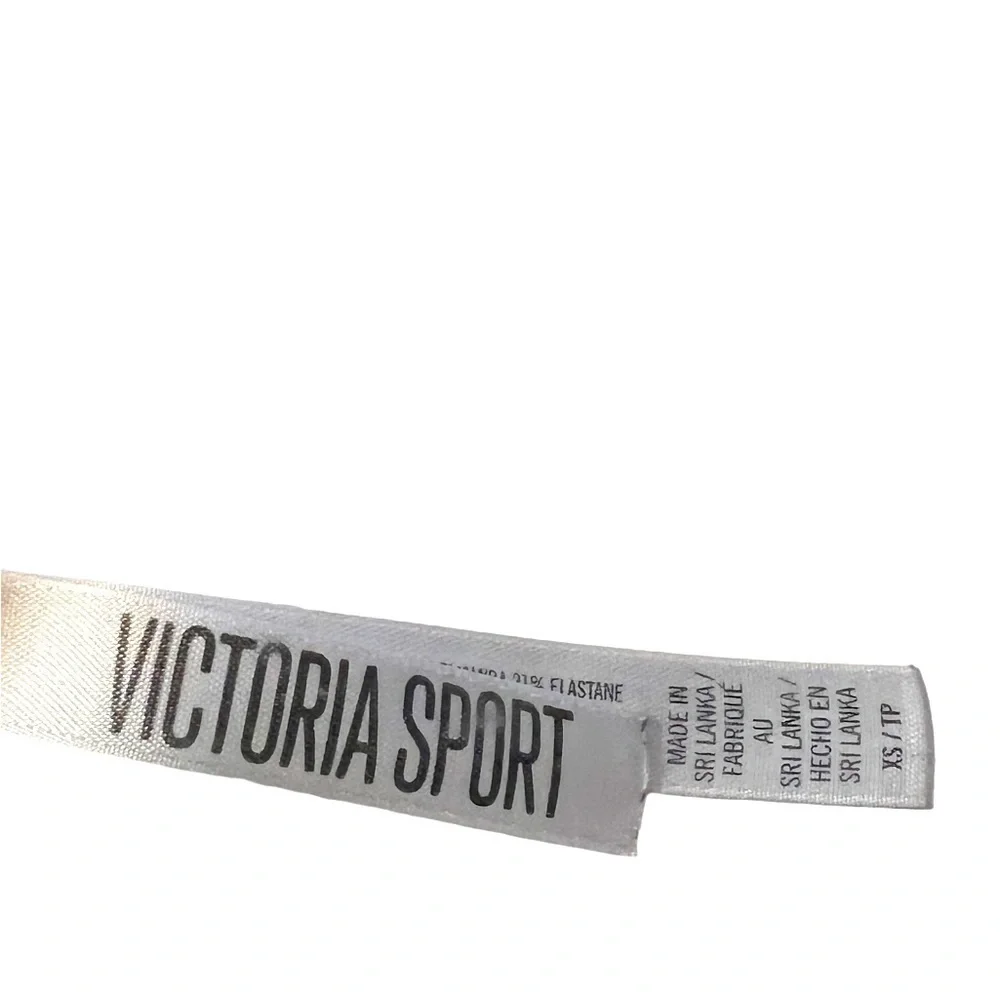 Victoria’s Secret Sports Bra Size XS Black White Workout Yoga
